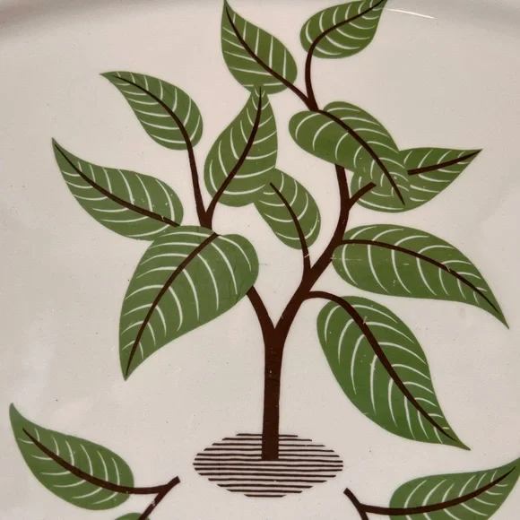 Vintage Taylor Smith Conversation Coffee Tree Serving Platter - Picture 3 of 7